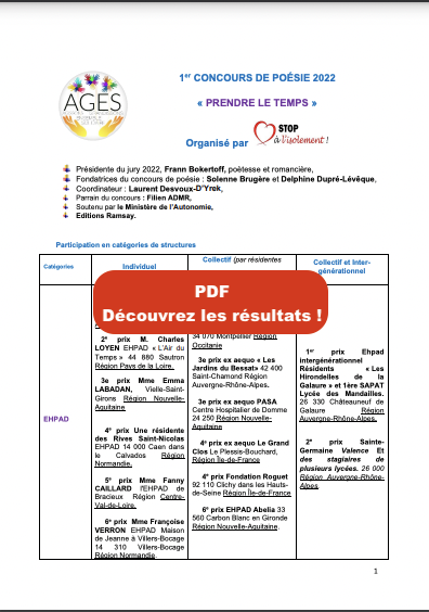 image PDF : Résultat concours de poésie 2022